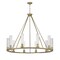 Z-Lite Beau 10 Light Chandelier, Rubbed Brass & Clear 3031-10RB - alternate 4